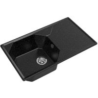 Кухонная мойка GranFest Unique GF-U-840L Черная — фото 1, Кухонные мойки