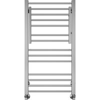 Водяной полотенцесушитель Terminus Валенсия П14 500х1000 4670078529480 с полкой Хром, нижнее подключение, G 1/2" ВР, с угловым соединением — фото 2, Водяные полотенцесушители