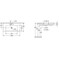 Товар: Раковина Villeroy&Boch Venticello 100 4104ALR1 Альпийский белый - фото 8 Раковина Villeroy&Boch Venticello 100 4104ALR1 Альпийский белый — фото 8, Раковины подвесные