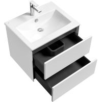 Товар: Тумба под раковину Aquaton Сохо 60 1A258001AJ010 подвесная Белая глянцевая - фото 3 Тумба под раковину Aquaton Сохо 60 1A258001AJ010 подвесная Белая глянцевая — фото 3, Тумбы под раковину