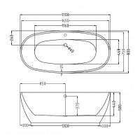 Акриловая ванна Esbano Rome 170x80 ESVAROME без гидромассажа — фото 4, Акриловые ванны