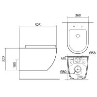 Комплект унитаза с инсталляцией Aquatek Европа SET AQUATEK ЕВРОПА cm с сиденьем Микролифт — фото 6, Комплекты унитаз + инсталляция