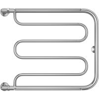 Водяной полотенцесушитель Terminus Фокстрот (1) 600x700 4620768881343 с полкой Хром, боковое подключение, G 1" НР — фото 2, Водяные полотенцесушители