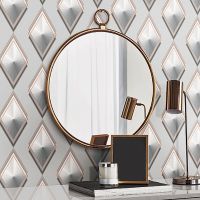 Обои Andrea Rossi Gallinara 54314-5 Винил на флизелине (1,06*10,05) Серый, Ромб — фото 2, Обои для стен