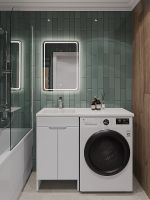 Тумба с раковиной Orange Sistema 110 L STD-110TUW+RAL Белая — фото 4, Тумбы с раковиной