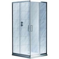 Душевой уголок Koller Pool Aqua Line 90X90 S90SC профиль Хром стекло прозрачное — фото 1, Душевые уголки