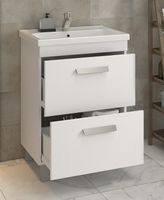 Тумба под раковину Vigo Nova 60 tn.NOV.MIR.60.2Y Белая — фото 3, Тумбы под раковину