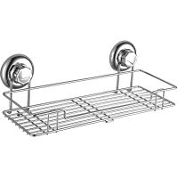 Полка корзина Frap F39 F3907 Хром — фото 2, Полки для ванной и душа