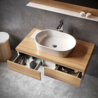 Раковина-чаша Ravak Solo 58 XJX01358000 Белая — фото 6, Раковины накладные