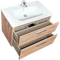 Товар: Тумба под раковину Roca Victoria 80 A857470517 подвесная Орех - фото 4 Тумба под раковину Roca Victoria 80 A857470517 подвесная Орех — фото 4, Мебель для ванной