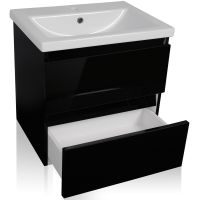 Тумба под раковину Style Line Даймонд 60 Люкс Plus подвесная Белый глянец арт-СС-00000500 — фото 6, Тумбы под раковину