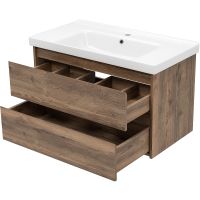 Товар: Тумба с раковиной Brevita Dallas 90 УТ000012647 подвесная Дуб Галифакс олово - фото 4 Тумба с раковиной Brevita Dallas 90 УТ000012647 подвесная Дуб Галифакс олово — фото 4, Мебель для ванной