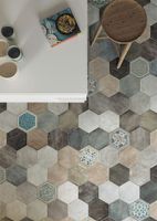 Керамогранит Cir Fuoritono Esagona Nero Opaco Matt 1072711 24х27,7 см — фото 2, Керамогранит