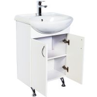 Тумба с раковиной Orange Роса Ro-50TUW Белый глянец — фото 4, Мебель для ванной