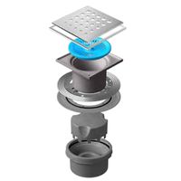 Душевой трап Pestan Confluo Standard 13000075 с решеткой — фото 1, Трапы для душа