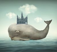 Фреска Ortograf Животные 10872 Фактура бархат FX Флизелин (3*2,7) Серый/Бирюзовый, Рыбы/Абстракция — фото 2, Фрески