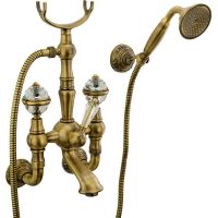 Смеситель для ванны Migliore Cristalia 18580 Бронза — фото 1, Смеситель для ванны