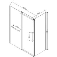 Товар: Душевой уголок Vincea Como Soft 120x90 VSR-1CS9012CLB профиль Черный стекло прозрачное - фото 12 Душевой уголок Vincea Como Soft 120x90 VSR-1CS9012CLB профиль Черный стекло прозрачное — фото 12, Прямоугольные душевые уголки