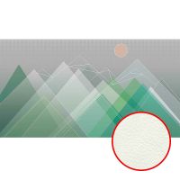 Фреска Ortograf Горы 33620 Фактура флок FLK Флизелин (5,5*3) Серый/Зеленый, Горы/Абстракция — фото 1, Фрески