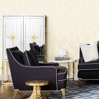 Обои Bruno Zoff Silver 60110-1 Фольга на флизелине (1,06*10,05)  Бежевый, Дамаск — фото 3, Обои для стен