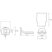 Стакан для зубных щеток Bemeta Nox 102410010 Черный матовый — фото 2, Мыльницы