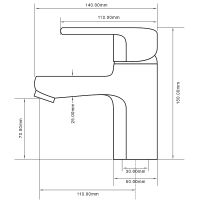 Товар: Смеситель для раковины Royce Bianco RCM-111601BL Оружейная сталь - фото 2 Смеситель для раковины Royce Bianco RCM-111601BL Оружейная сталь — фото 2, Смесители