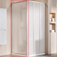 Душевая стенка Ravak Supernova APSS-90 94070U0211 профиль Сатин витраж пластик Pearl — фото 1, Боковые стенки