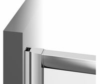 Душевая дверь Ravak Blix BLDP2 120 0PVG0U00Z1 профиль Сатин стекло Transparent — фото 6, Раздвижные душевые двери