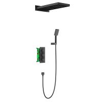 Товар: Душевая система Timo Petruma SX-5039/03SM с термостатом Черный - фото 1 Душевая система Timo Petruma SX-5039/03SM с термостатом Черный — фото 1, Встраиваемые душевые комплекты