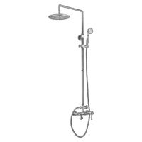 Душевая система ZorG Antic A 201DS-SL Серебро — фото 1, Душевые стойки