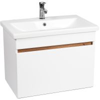 Тумба под раковину VIANT Мальта 50 VMAL50CO-T1YP подвесная Белая Дуб Вотан — фото 1, Мебель для ванной