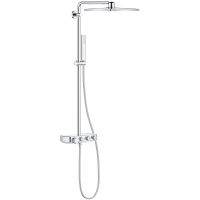 Душевая система Grohe Euphoria 26508000 с термостатом Хром — фото 1, Душевые стойки