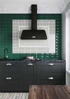 Керамическая плитка Kerama Marazzi Клемансо зелёный грань 16058 настенная 7,4х15 см — фото 3, Керамическая плитка