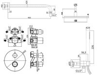 Товар: Душевая система Paffoni Light KITLIQ018CRKING с термостатом Хром - фото 8 Душевая система Paffoni Light KITLIQ018CRKING с термостатом Хром — фото 8, Встраиваемые душевые комплекты
