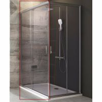 Душевая дверь Ravak Blix BLRV2К-110 1XVD0U00Z1 профиль Сатин стекло Transparent — фото 1, Раздвижные душевые двери