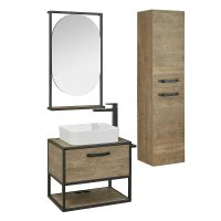 Тумба под раковину Aquaton Лофт Фабрик 65 1A242301LTDY0 подвесная Дуб кантри — фото 7, Мебель для ванной