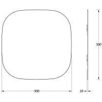 Зеркало Evoform Primary 50х50 BY 0136 со шлифованной кромкой — фото 7, Мебель для ванной
