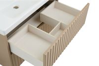 Товар: Тумба под раковину ASB-Woodline Риола 80 12411 подвесная Капучино - фото 3 Тумба под раковину ASB-Woodline Риола 80 12411 подвесная Капучино — фото 3, Мебель для ванной