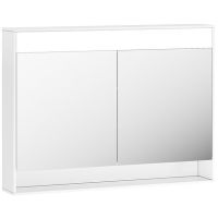 Зеркальный шкаф Ravak MC Step 100 X000001421 с подсветкой Белый глянцевый — фото 1, Зеркальные шкафы в ванную