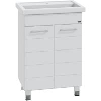 Тумба под раковину СанТа Омега 60 207044 Белая — фото 1, Тумбы под раковину