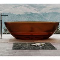 Ванна из полиэфирной смолы Abber Kristall 180х85 AT9702Opal Коричневая без гидромассажа — фото 1, Ванны