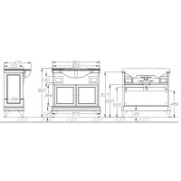 Товар: Тумба под раковину Opadiris Борджи 85 00-00006742 Слоновая кость - фото 5 Тумба под раковину Opadiris Борджи 85 00-00006742 Слоновая кость — фото 5, Мебель для ванной
