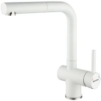 Смеситель для кухни Paulmark Dosse Do214418-431 Белый матовый — фото 1, Смесители для кухни