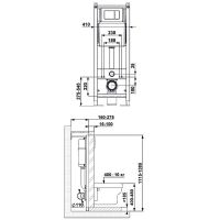 Комплект унитаза с инсталляцией Berges Atom 042447 с сиденьем Микролифт и клавишей смыва Хром глянцевый — фото 7, Комплекты унитаз + инсталляция