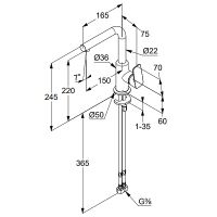 Товар: Смеситель для раковины Kludi Pure Style 400240575 Хром - фото 4 Смеситель для раковины Kludi Pure Style 400240575 Хром — фото 4, Смесители