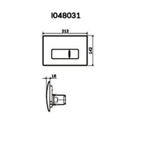 Клавиша смыва AM.PM Pro M I048031 Матовый никель — фото 2, Кнопки смыва