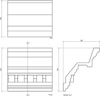 Карниз Европласт 1.50.110 2000x162x192 мм — фото 3, Карнизы