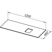 Столешница под раковину Allen Brau Infinity 120 R Серый структ арт-1.21014.G-S — фото 4, Столешницы под раковину