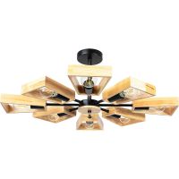 Люстра Artelamp Brussels Светлое дерево Черная арт-A8030PL-8BK — фото 3, Люстры