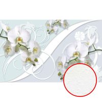 Фреска Ortograf 3D 6655 Фактура бархат FX Флизелин (2,5*1,53) Голубой, Цветы — фото 1, Фрески